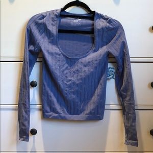 Blue long sleeve Top
